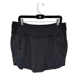 Athleta Fairway 16 Inch High Rise Golf Skort Black Size XL Athletic